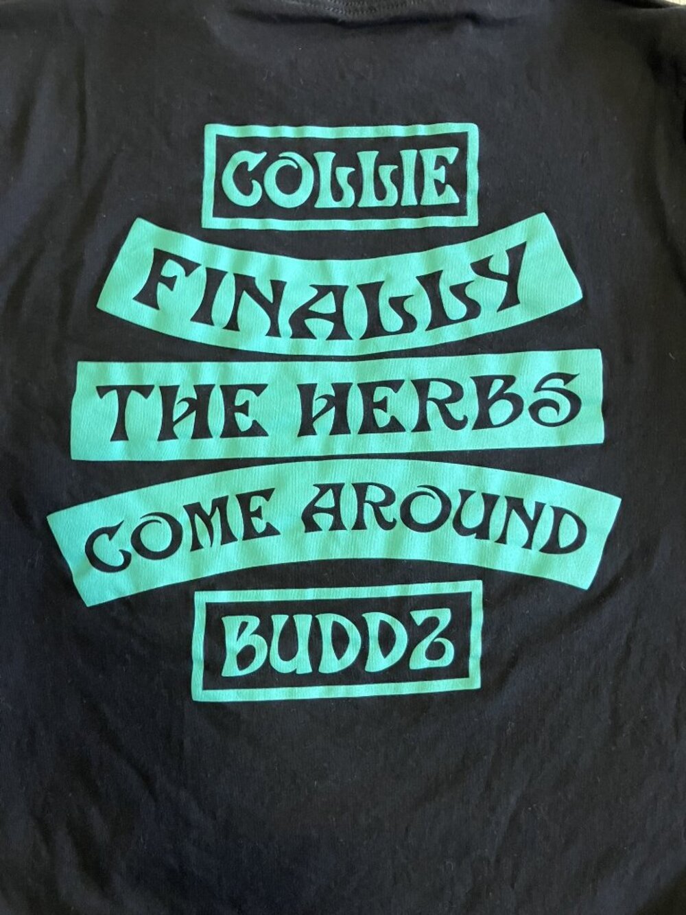 Collie Buddz Long Sleeve Tee "Finally The Herbs Come Around" 🌴🔥 - Picture 4 of 5